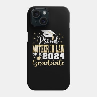 Super Proud Mother In Law Of 2024 Graduate Awesome Family Phone Case