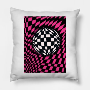 Checkered Sphere Pillow