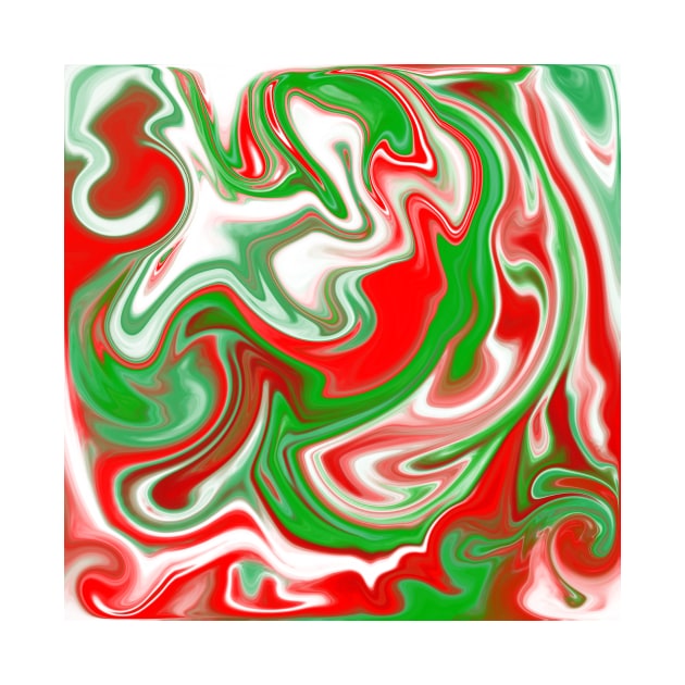 Italian Pride Abstract Marble Pattern by Art by Deborah Camp