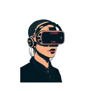 cyberpunk woman wear headphone T-Shirt