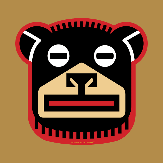 Big Black Bear Icon by Mindscaping