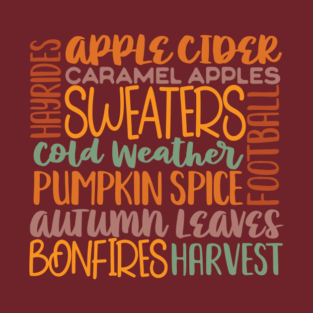 Fall descriptive words by The Crazy Daisy Lady