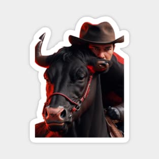 Bull Rider Magnet