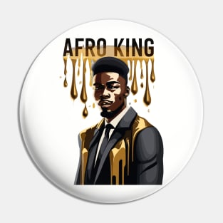 Afro King Melanin Drippin' Pin