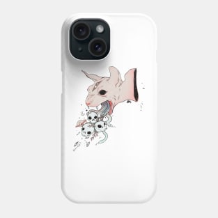 Sphynx Cat With Skulls Phone Case