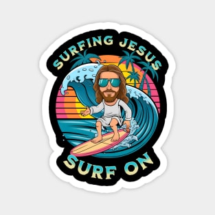 Jesus surfing - Surf on Magnet