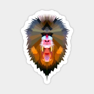 Angry Mandrill Magnet