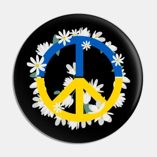 Peace Ukraine, Peace Sign Ukraine Pin