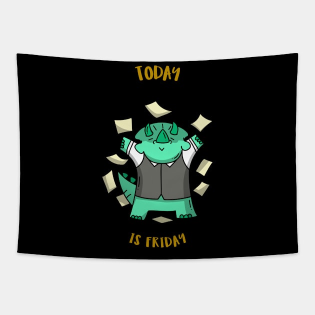 Dinosaur Design- Office Friday Tapestry by Eternal Experience