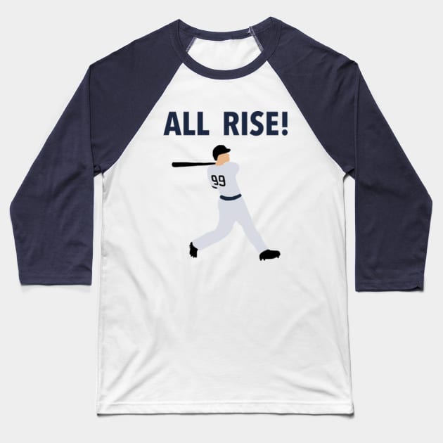 All Rise Ladies T-Shirt - Navy Aaron Judge Yankees Womans