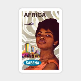 1960 Sabena Airline to Africa Magnet