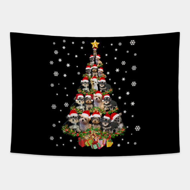 Cute Morkie dog Christmas Tree gift decor Xmas tree Cute Morkie Dog