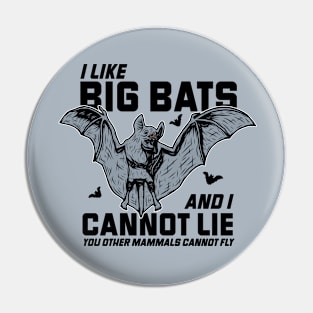 I Like Big Bats & I Cannot Lie // Funny Halloween Bat Rap Parody Pin