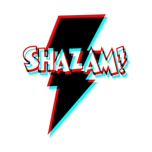 Retro 3D Glasses Style - Shazam T-Shirt