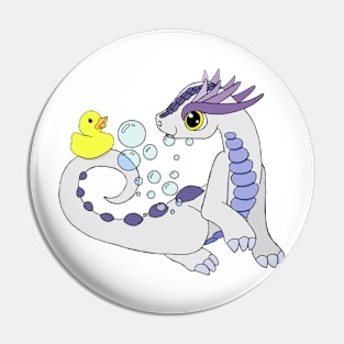 Bath Time Baby Dragon and Rubber Duckie Pin