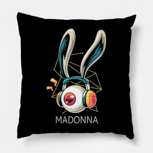 Listening Madonna Pillow