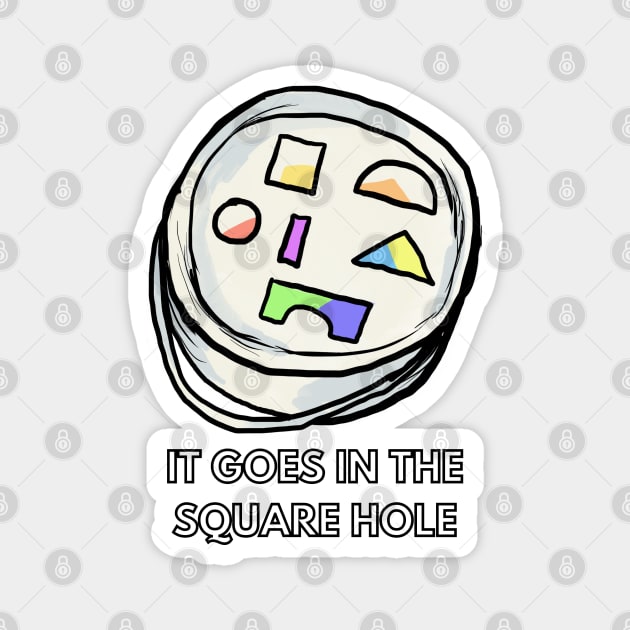 square hole Magnet by Moonwing