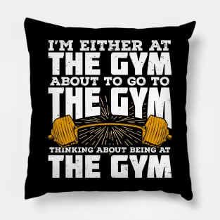 Gym Fitness Sport Weightlifting Bodybuilder Gift Pillow