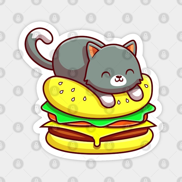 Yum Cheeseburger Magnet by machmigo