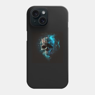 American Flag and Skull Art Phone Case