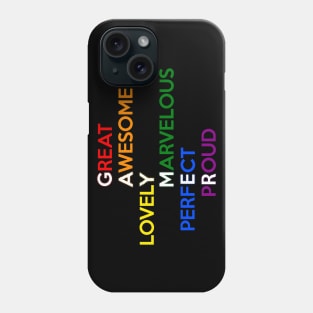 Gaymer for Gay Gamers with Pride Color Flag Phone Case