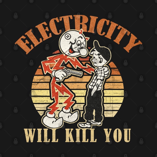 electricity will kill you retro by McKenna Guitar Sales