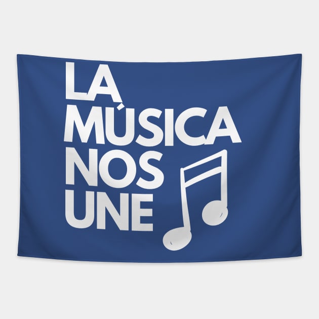 La Musica Nos Une Tapestry by setumismo