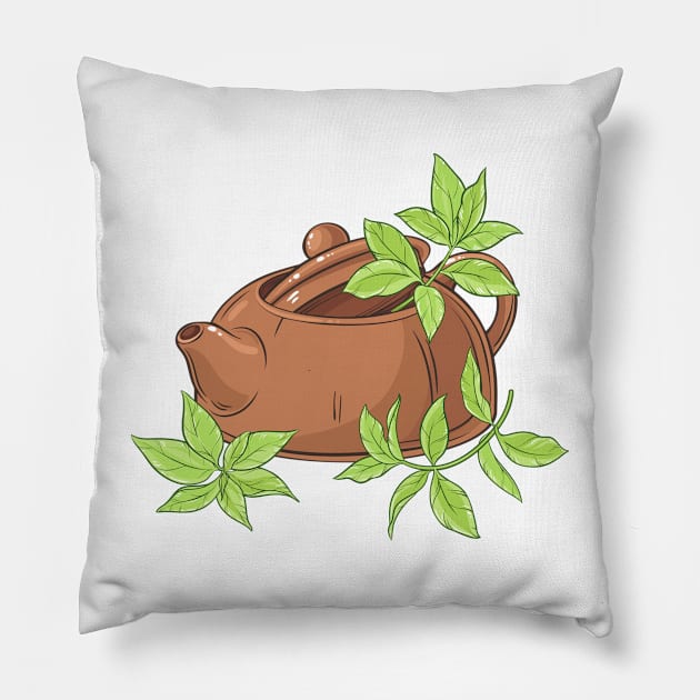 tea lover Pillow by A tone for life