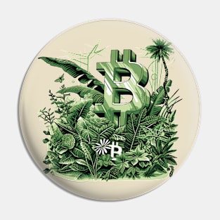 Cryptocurrency Bitcoin garden Pin