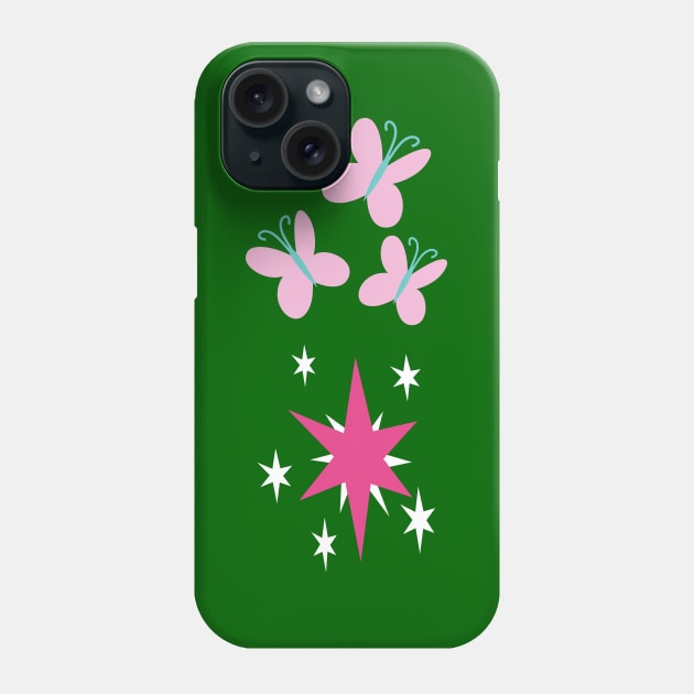 My little Pony - Fluttershy + Twilight Sparkle Cutie Mark V2 Phone Case by ariados4711