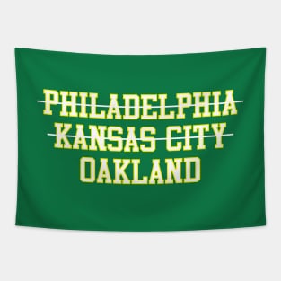 Philadelphia Kansas City Oakland Baseball Tapestry