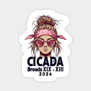 Entomology Cicada Lover Cicada Fest 2024 Broods XIX & XIII Magnet