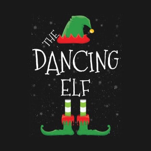 DANCING Elf Family Matching Christmas Group Funny Gift T-Shirt