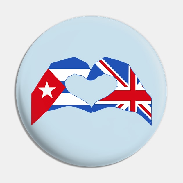 We Heart Cuba & UK Patriot Flag Series Pin by Village Values