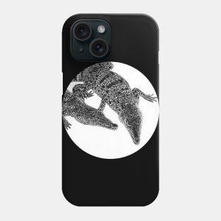 Philippine crocodile illustration Phone Case