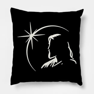 2024 Total Solar Eclipse Jesus Pillow