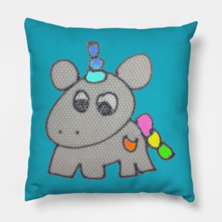 curious unicorn Pillow