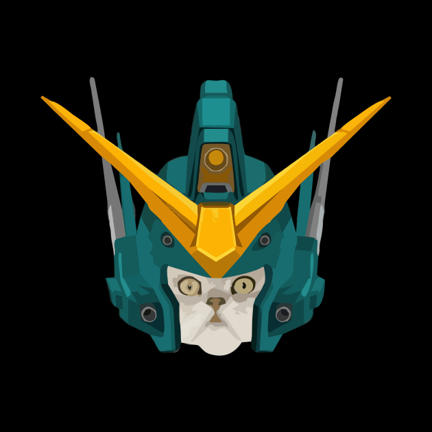 Gundam Heavyarms Cat by Bajingseng