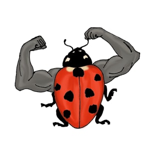 Bodybuilder Ladybug T-Shirt