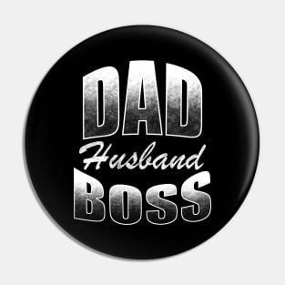 Dad Husband Boss Pin