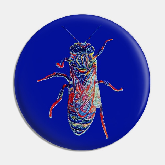 Worker Honey Bee 02 Pin by zuzugraphics