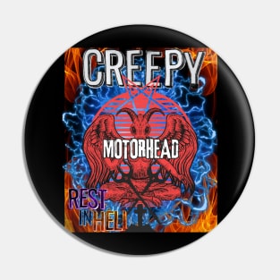 Rest In Hell Motorhead Pin