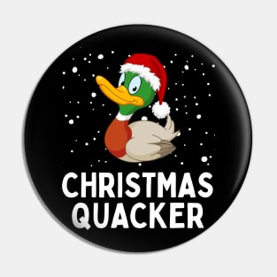 Christmas Quacker Cute Duck Christmas Pin