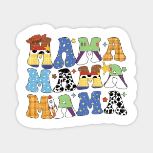 Toy Funny Story Mama Boy Mom Mother's Day Tee For Womens Magnet