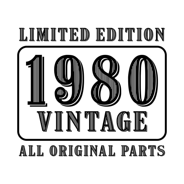 All original parts vintage 1980 limited edition birthday by colorsplash