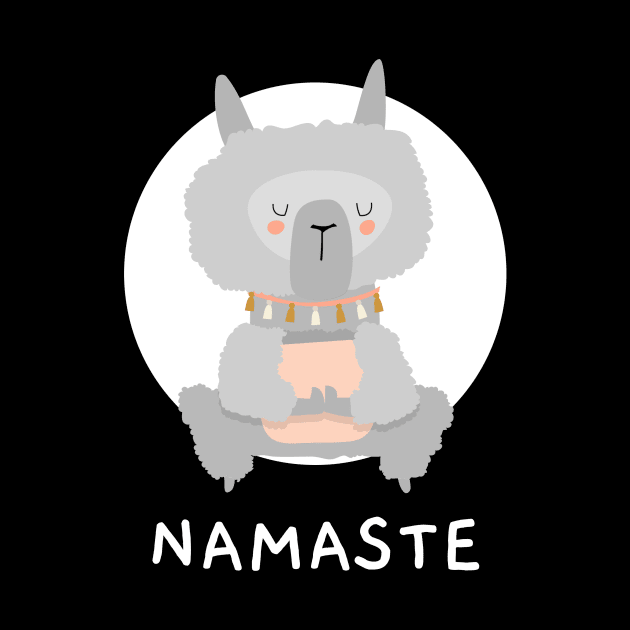 Namaste cute yoga by Motivation King