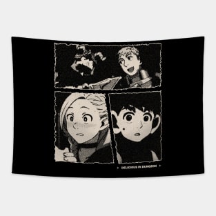 Delicious in Dungeon Gloomy Halftone Fanart Design Tapestry