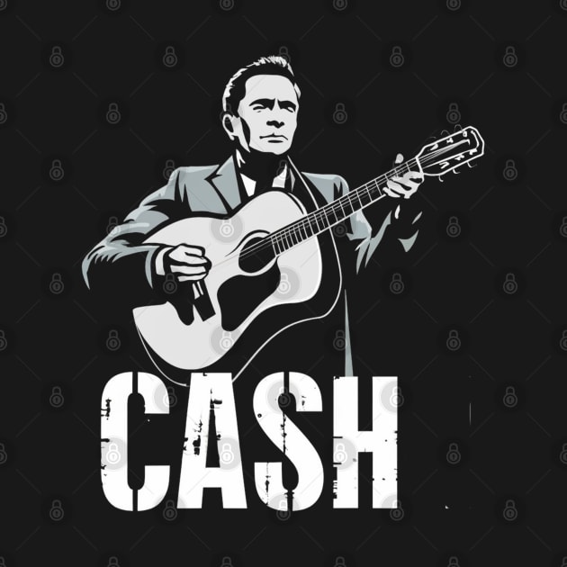 The Guitarist Johnny Cash by Aldrvnd