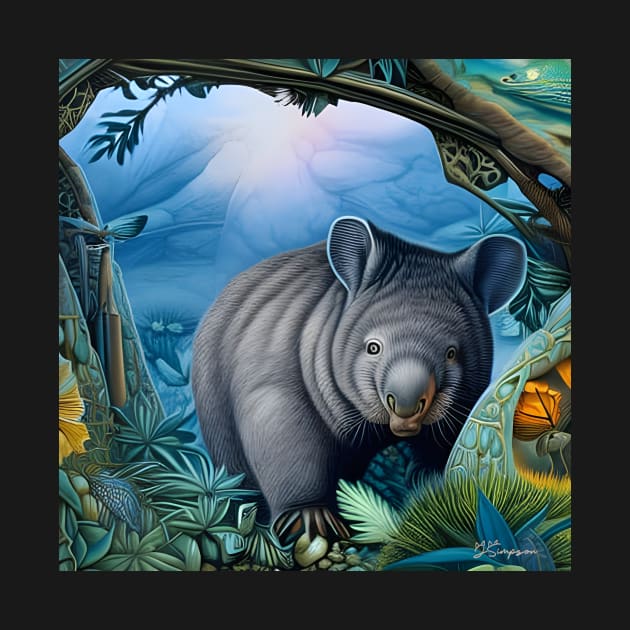 Curious Wombat by J7Simpson