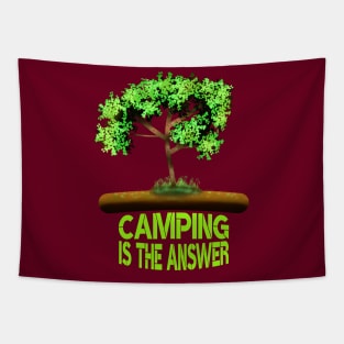 Camping Is The Answer Tapestry